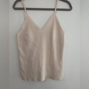 GAP Cream Ribbed Camisole Top